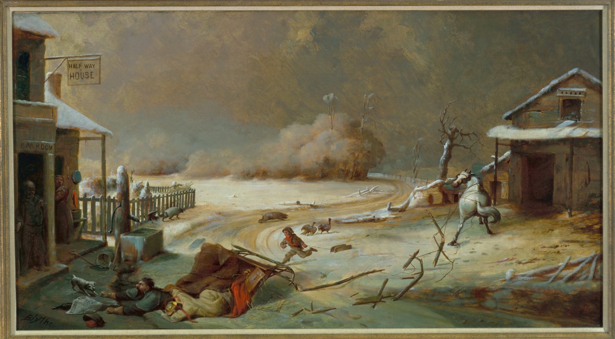 Casa a meio caminho, 1864 de David Gilmour Blythe