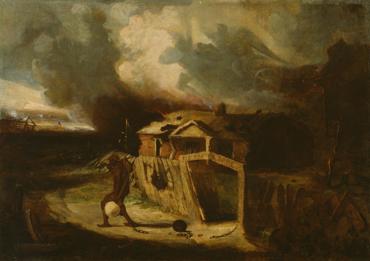 Antiga casa da Virgínia, 1864. de David Gilmour Blythe
