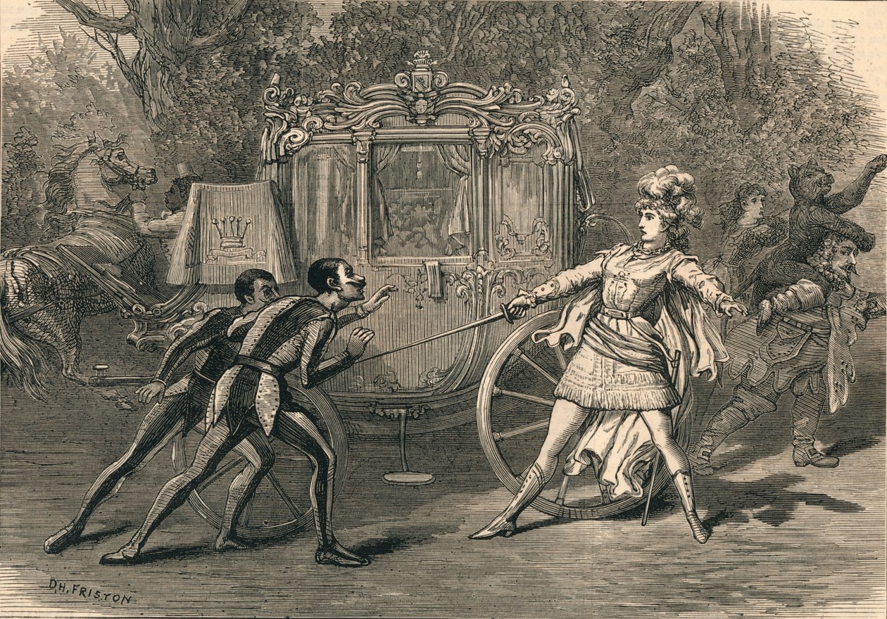 Cena da pantomima de Covent Garden, 1878. de David Henry Friston
