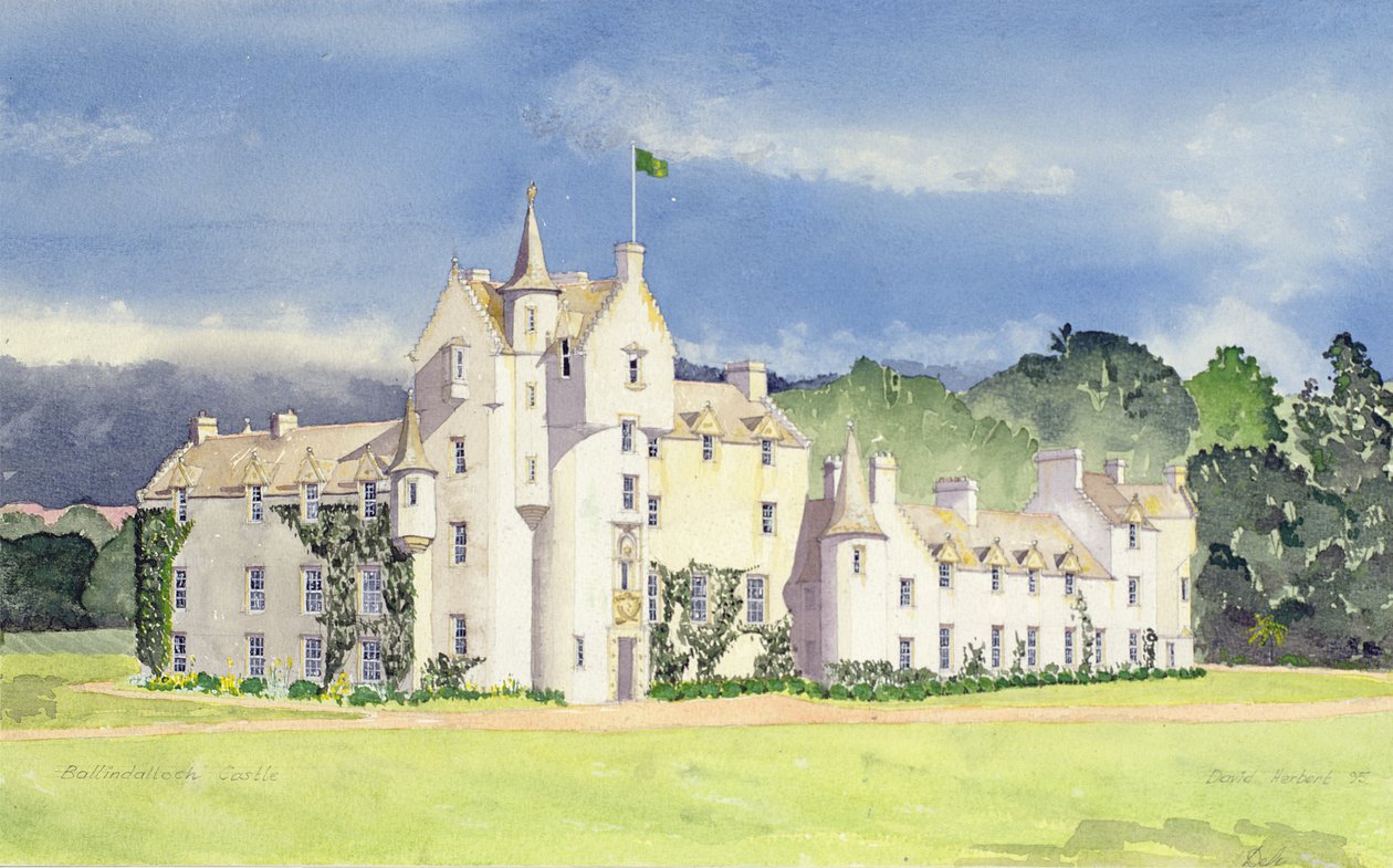 Castelo de Ballindalloch, 1995 (wc) de David Herbert