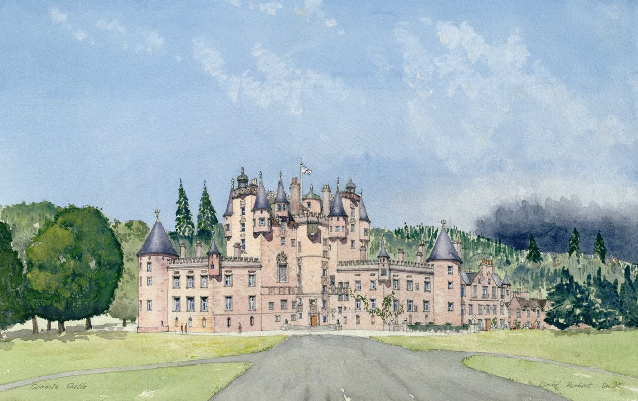Castelo de Glamis, Tayside (wc) de David Herbert
