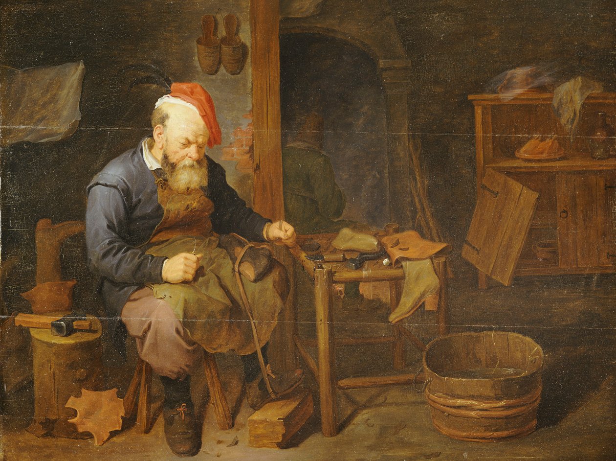 Um sapateiro de David III Ryckaert