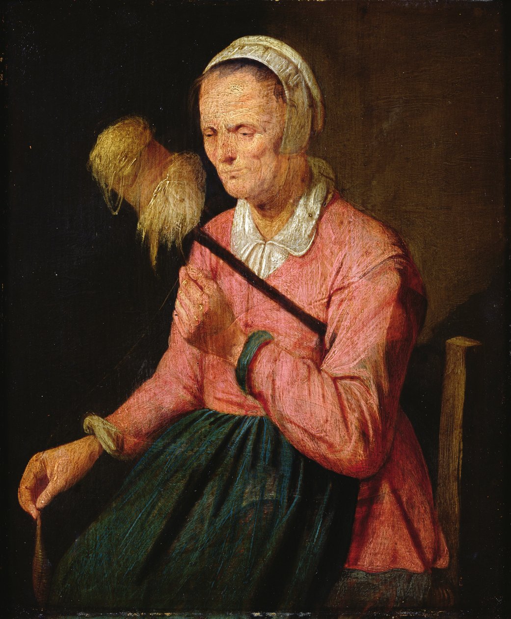 Mulher com roca de David III Ryckaert