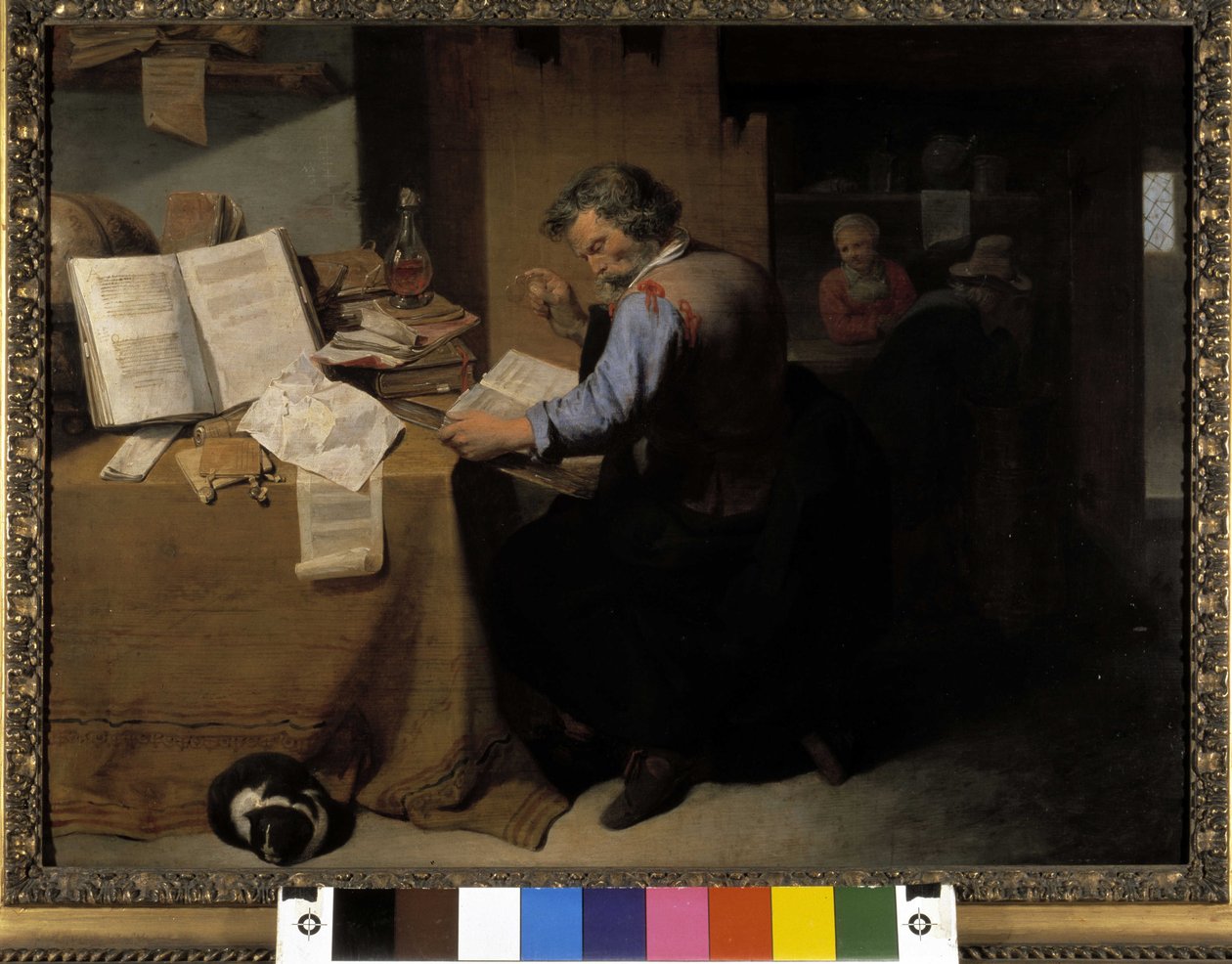O alquimista de David Richaert o jovem de David III Ryckaert