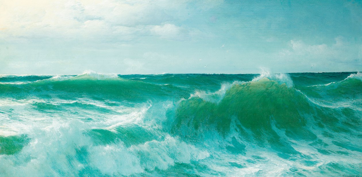 Uma onda de ruptura, 1894 de David James