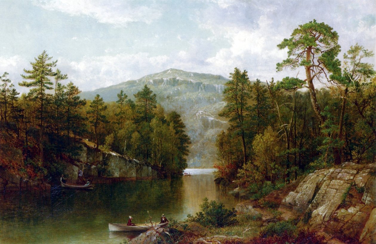O Lago George, 1876 de David Johnson