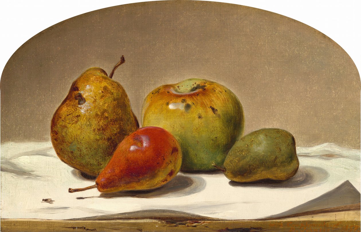 Três Peras e uma Maçã, 1857. de David Johnson