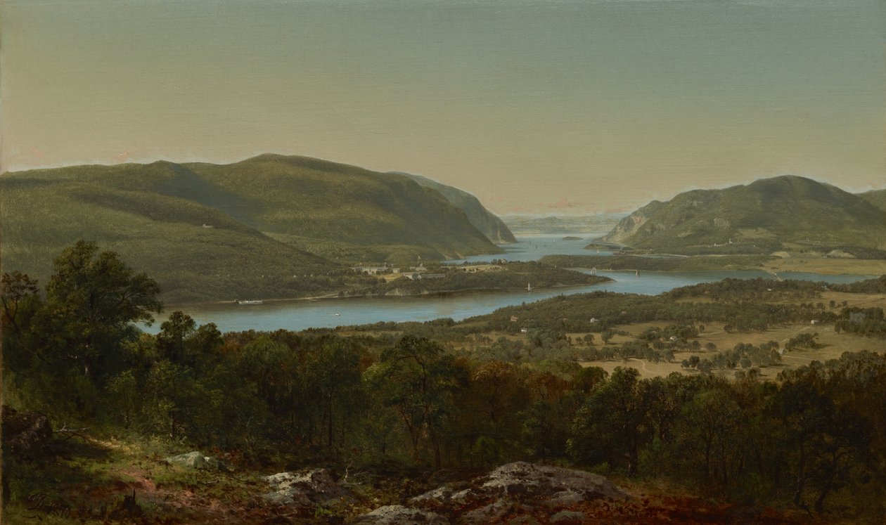 Vista de Garrison, West Point, Nova York de David Johnson