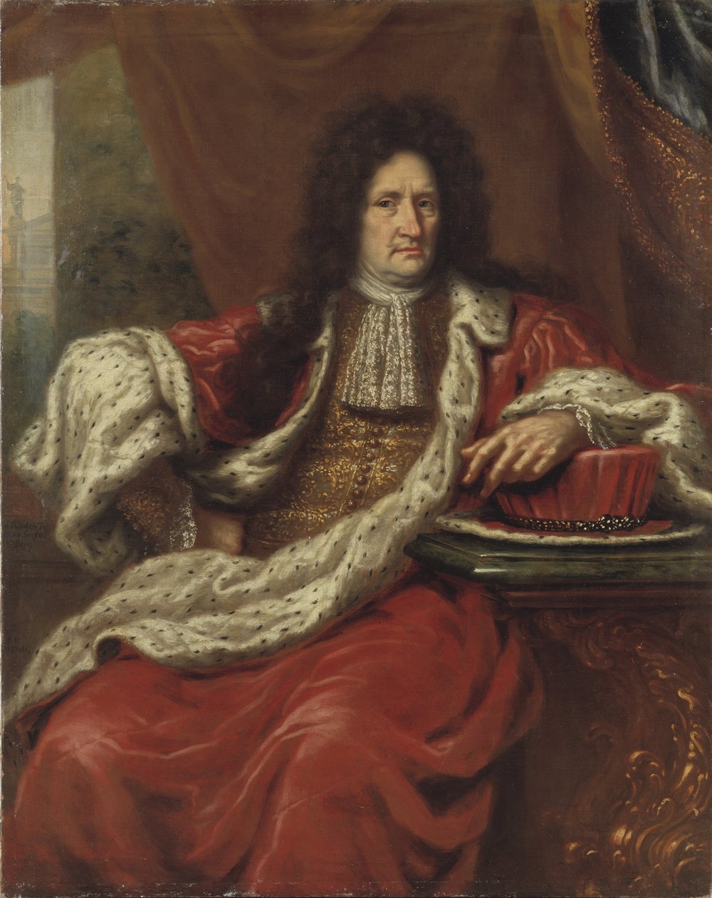 Conde Erik Jonsson Dahlbergh (ou von Dahlberg), militar e arquiteto sueco - Retrato de Erik Dahlberg (1625-1703), de Ehrenstrahl, David Kloecker (1629-1698). Óleo sobre tela. Tamanho: 145x115 cm. Nationalmuseum Estocolmo de David Klöcker Ehrenstrahl