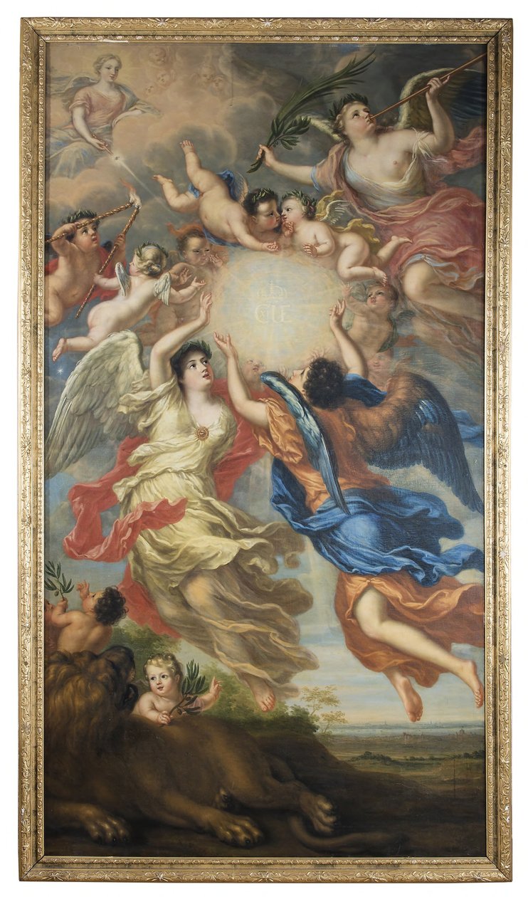 Alegoria do casamento do rei Carlos XI e da rainha Ulrika Eleonora de David Klöcker Ehrenstrahl