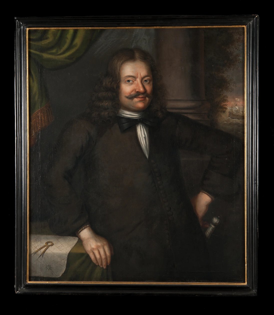 Capitão de fragata Hindrik Piper [Retrato de homem] de David Klöcker Ehrenstrahl