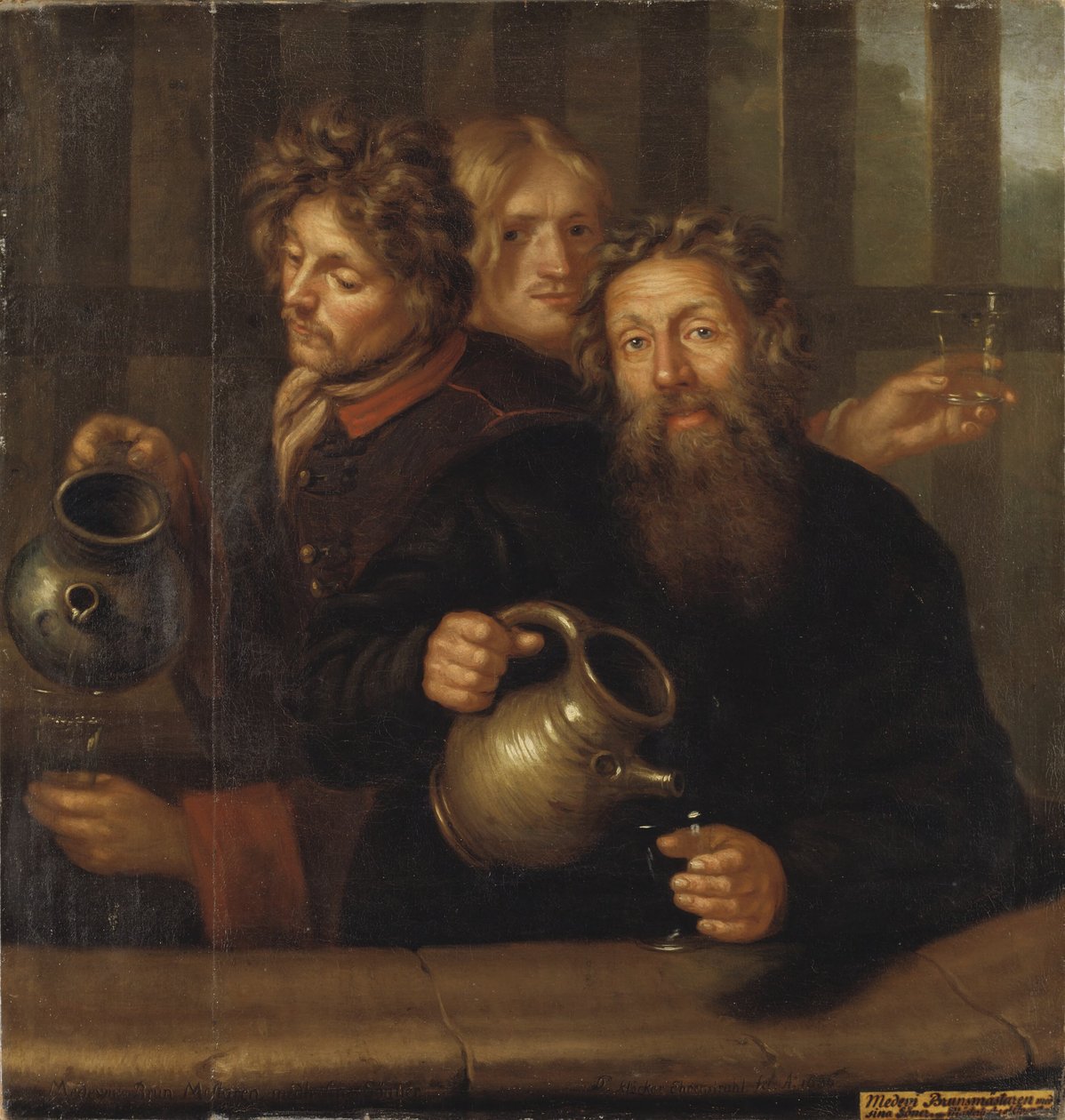 O mestre das termas de Medevi e os seus filhos, 1686 de David Klöcker Ehrenstrahl