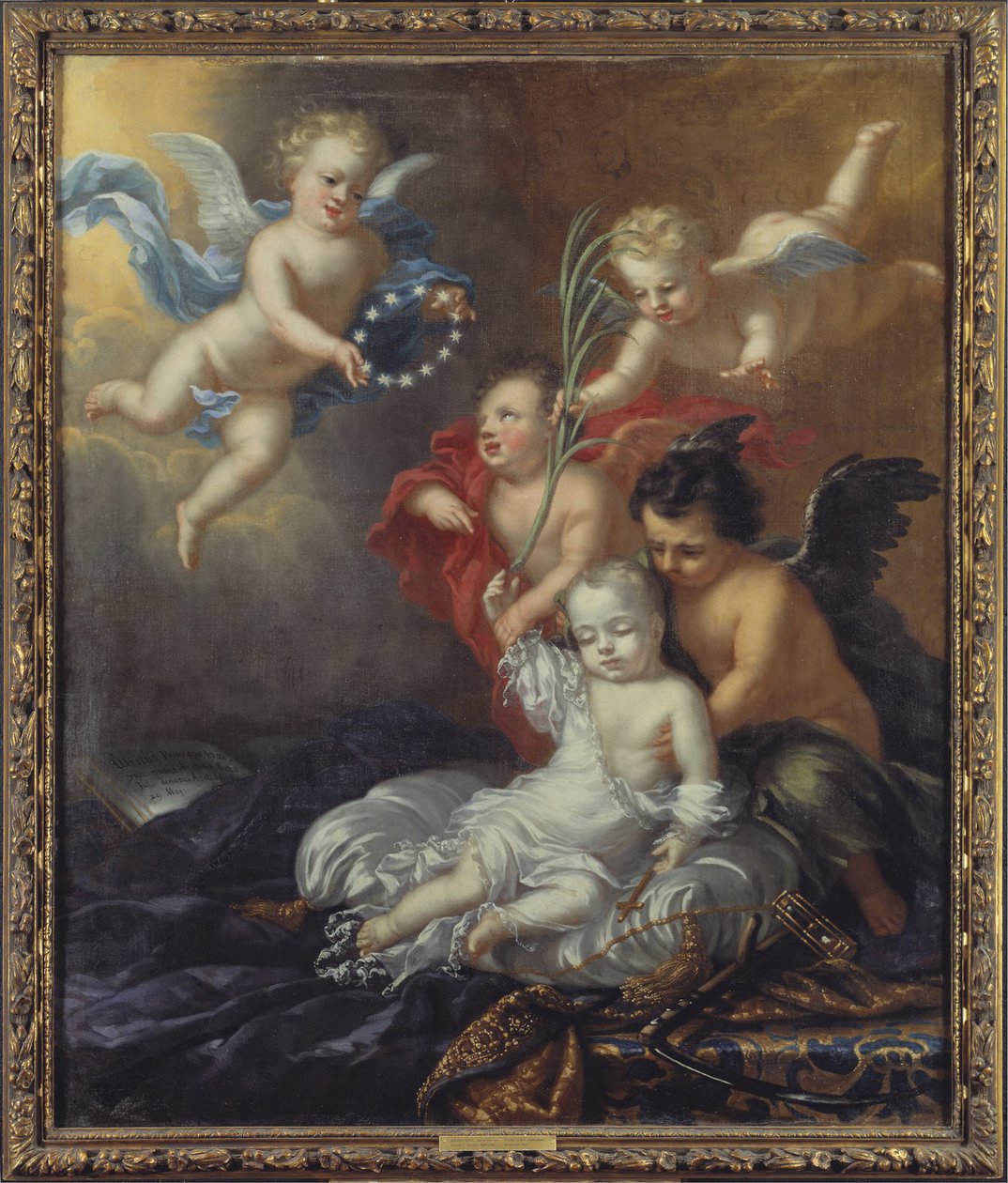 Ulrik (1684-1685), príncipe da Suécia, alegoria da sua morte de David Klöcker Ehrenstrahl