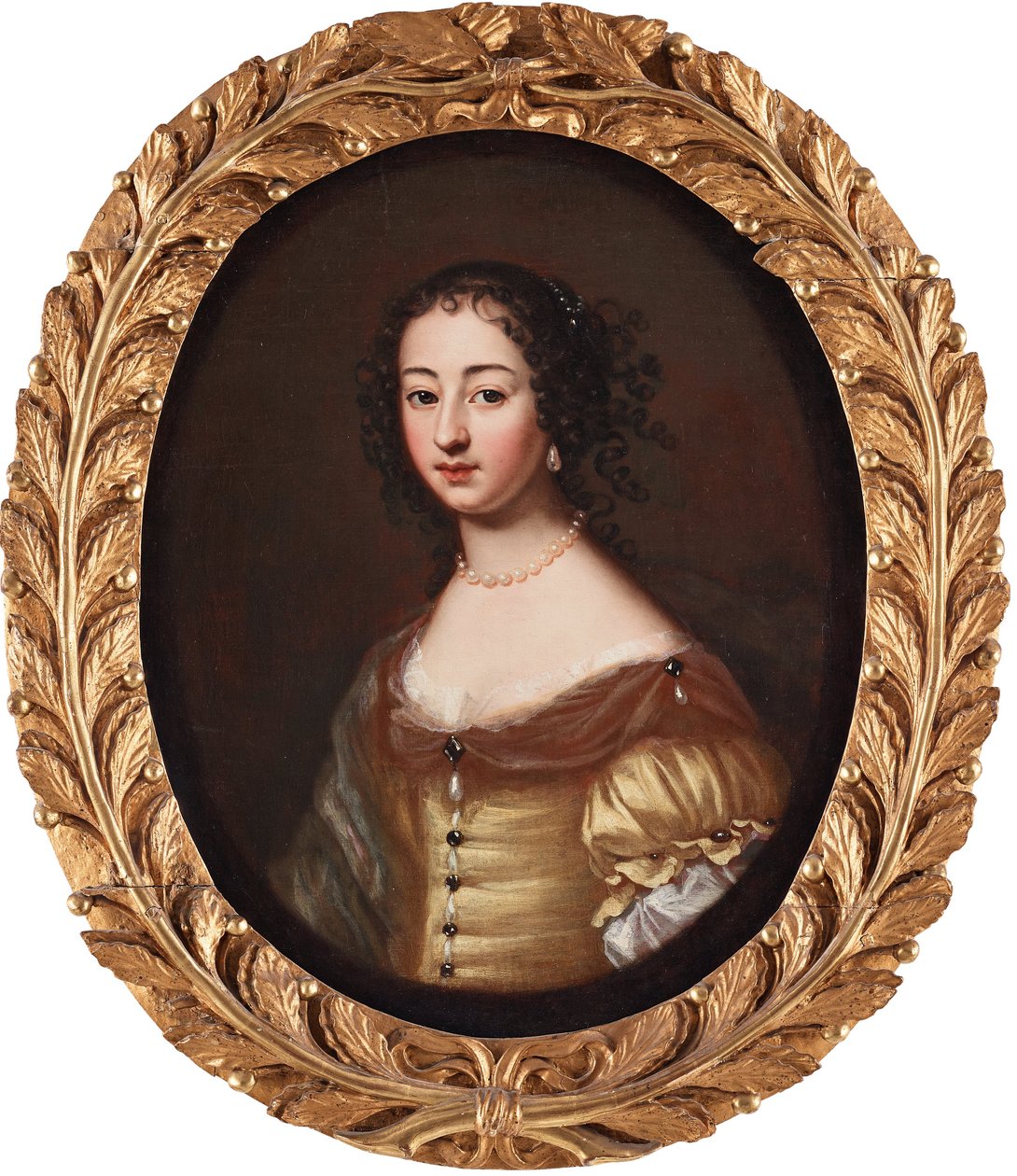 Senhora de vestido amarelo de David Klöcker Ehrenstrahl