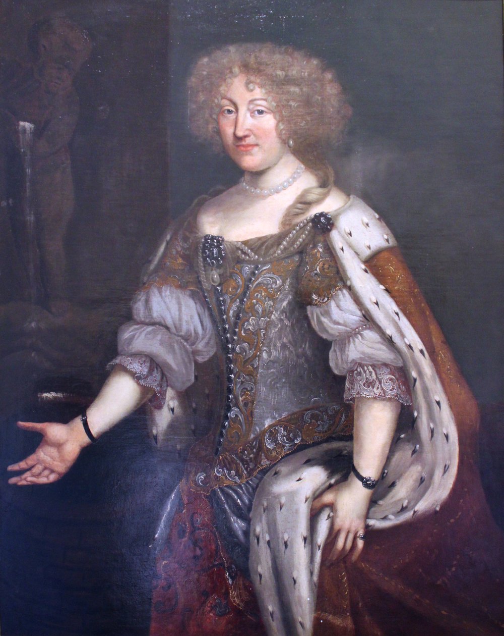 Alemão: Duquesa Magdalena Sibylla von Württemberg num vestido de gala Duquesa Magdalena Sibylla von Württemberg num vestido de gala de David Klöcker Ehrenstrahl