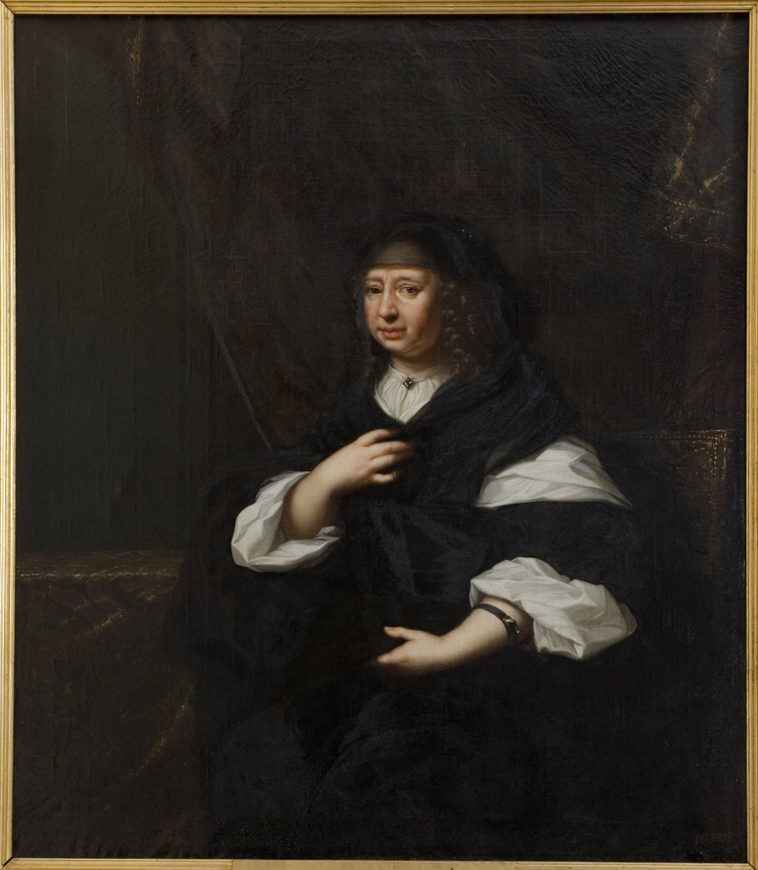 Marie Elisabeth da Saxônia, duquesa consorte de Holstein Gottorp - Retrato da princesa Marie Elisabeth da Saxônia (1610-1684), duquesa de Holstein-Gottorp, de Ehrenstrahl, David Kloecker (1629-1698). Óleo sobre tela. Dimensão: 137x120 cm. Estoque Nationalm de David Klöcker Ehrenstrahl