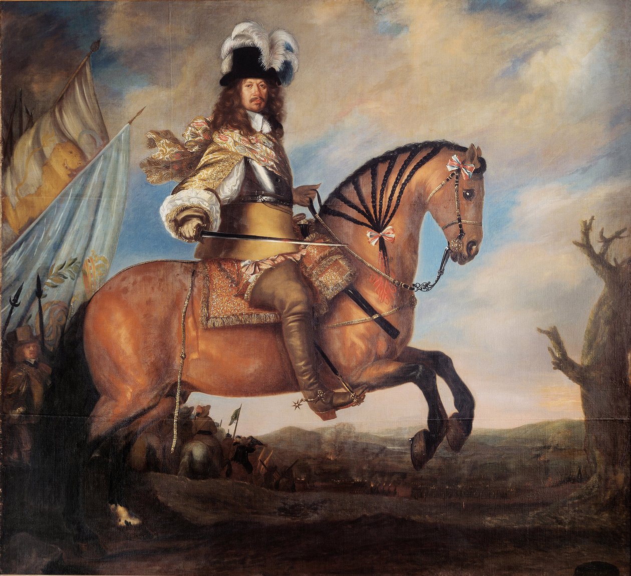 Retrato do marechal-de-campo Carl Gustaf Wrangel 1613-1676, 1652 de David Klöcker Ehrenstrahl