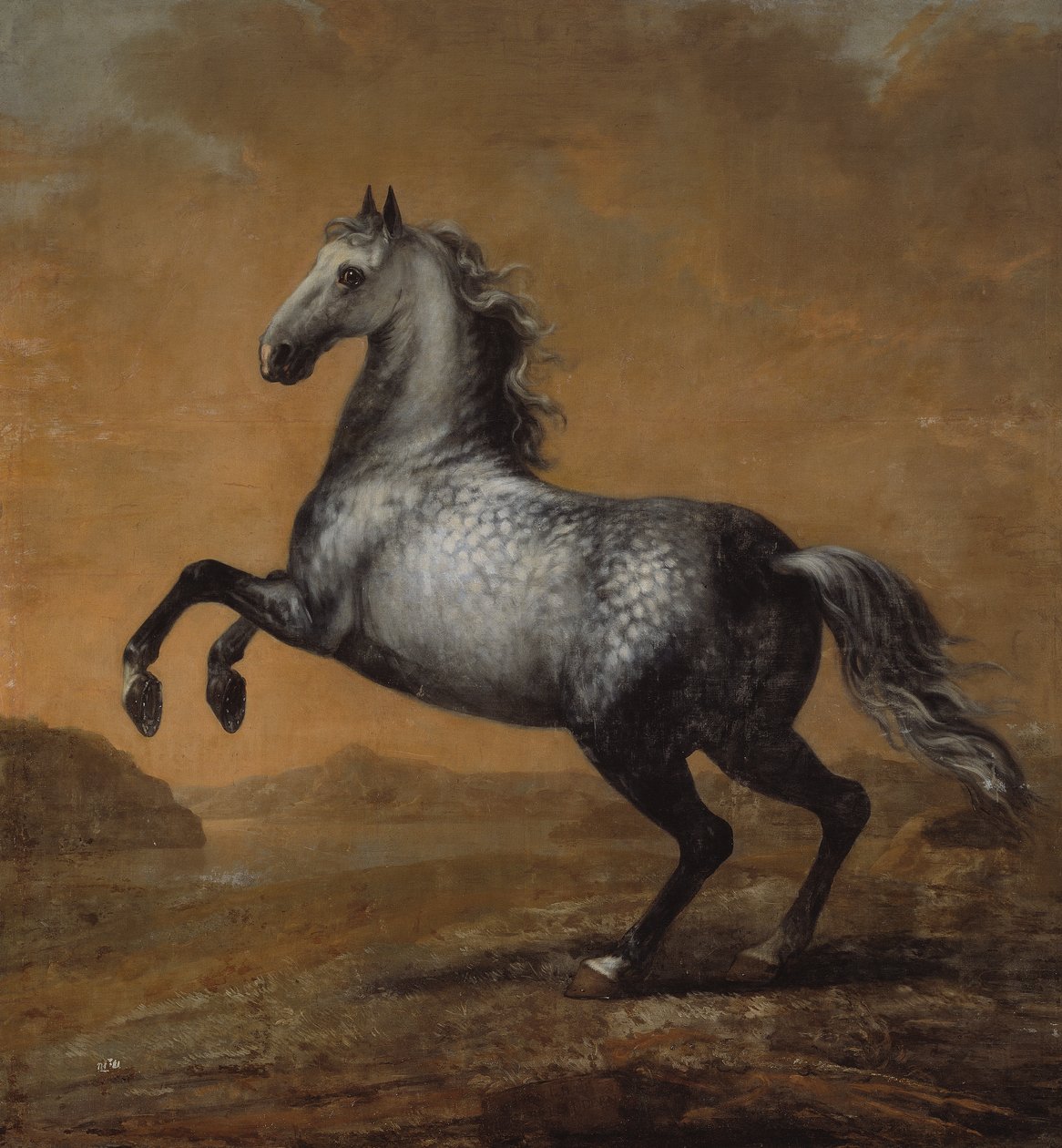 O Pequeno Inglês, O Cavalo do Rei Karl XI (1655-97) de David Klöcker Ehrenstrahl
