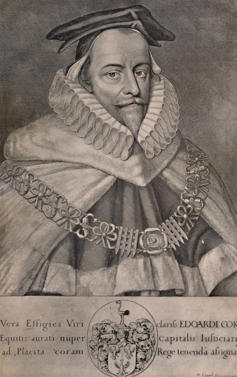Sir Edward Coke, advogado, escritor e político inglês, c1666 1894 de David Loggan
