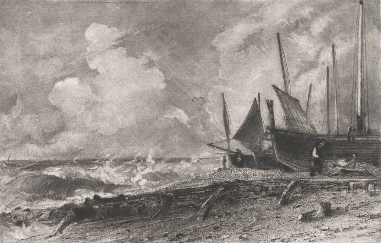 Uma Praia do Mar, 1830. de David Lucas