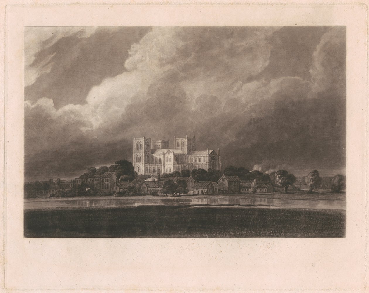 Memórias da vida de John Constable":Yorkminster, de Charles Robert Leslie de David Lucas