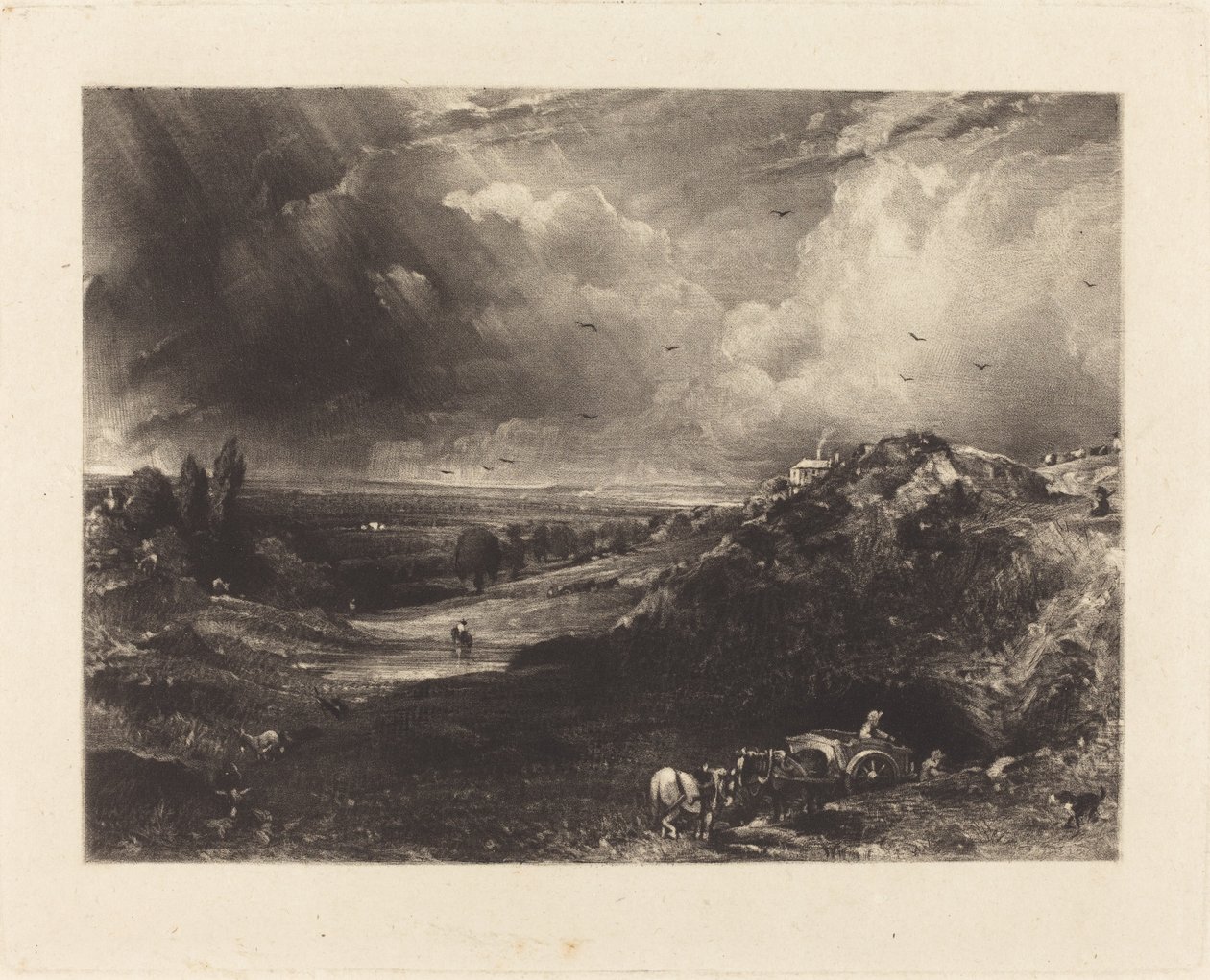 Uma charneca de David Lucas after John Constable