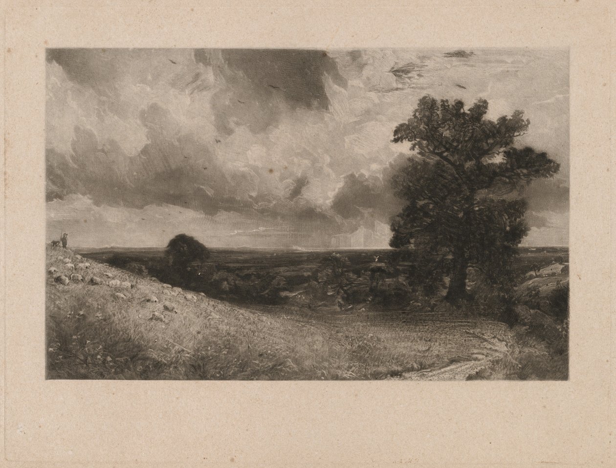 Meio-dia de David Lucas after John Constable