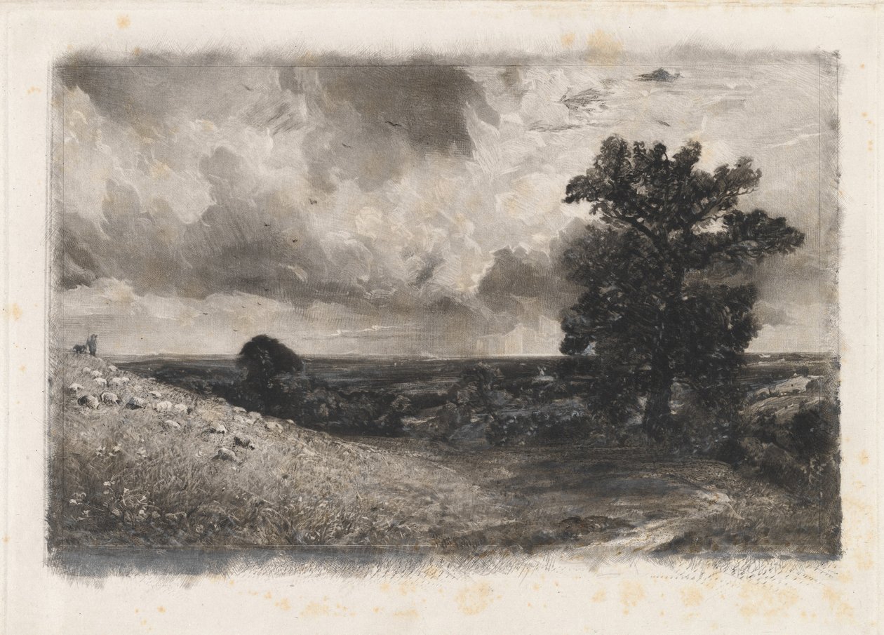 Meio-dia de David Lucas after John Constable