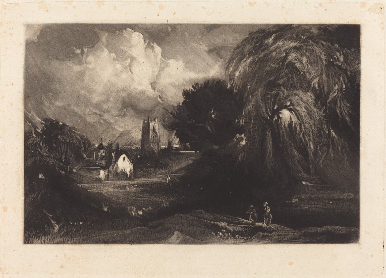 Stoke-by-Nayland de David Lucas after John Constable
