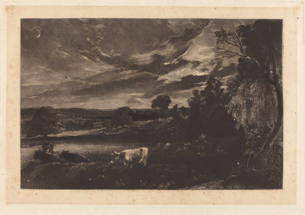 Noite de Verão de David Lucas after John Constable