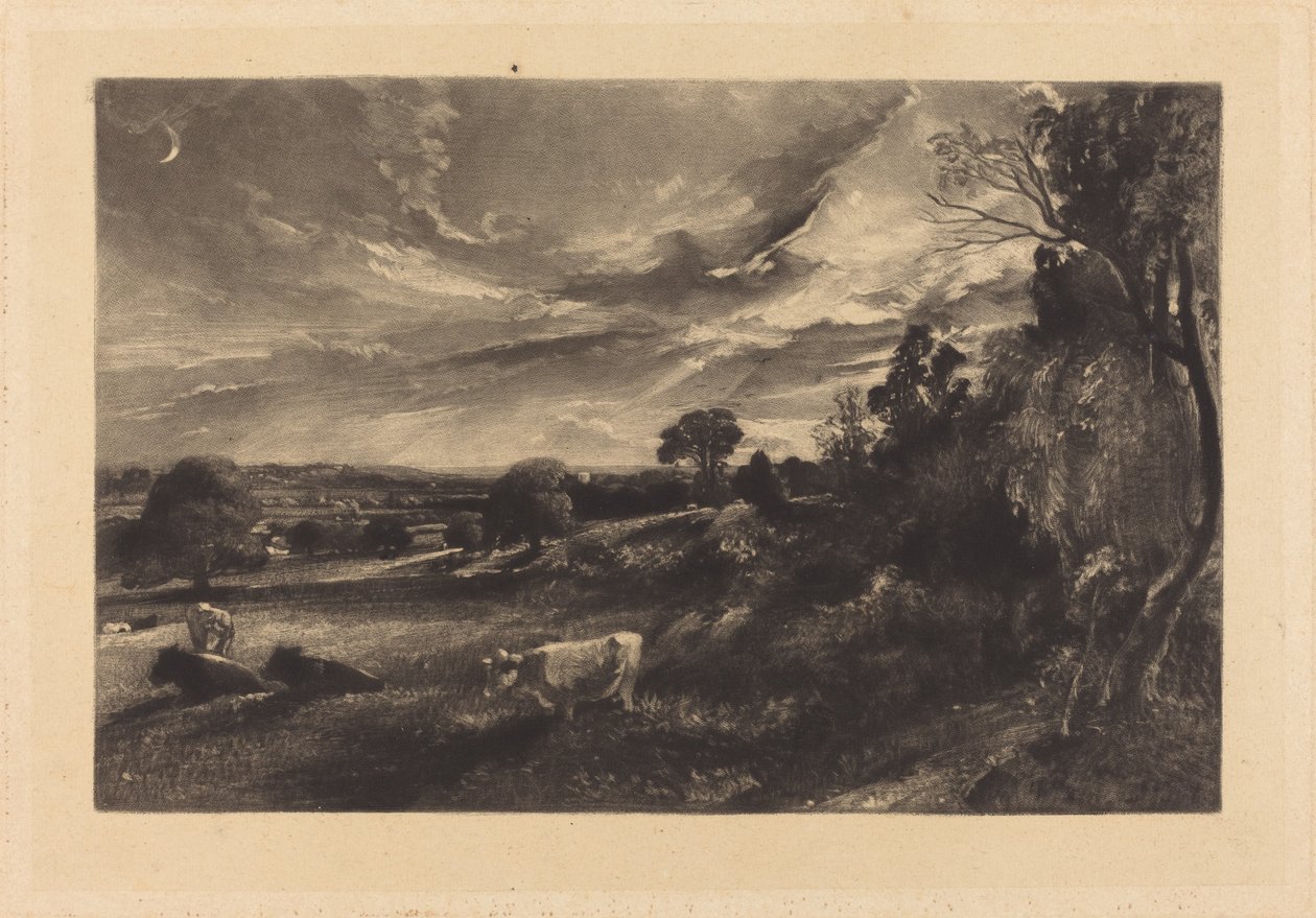Noite de Verão de David Lucas after John Constable