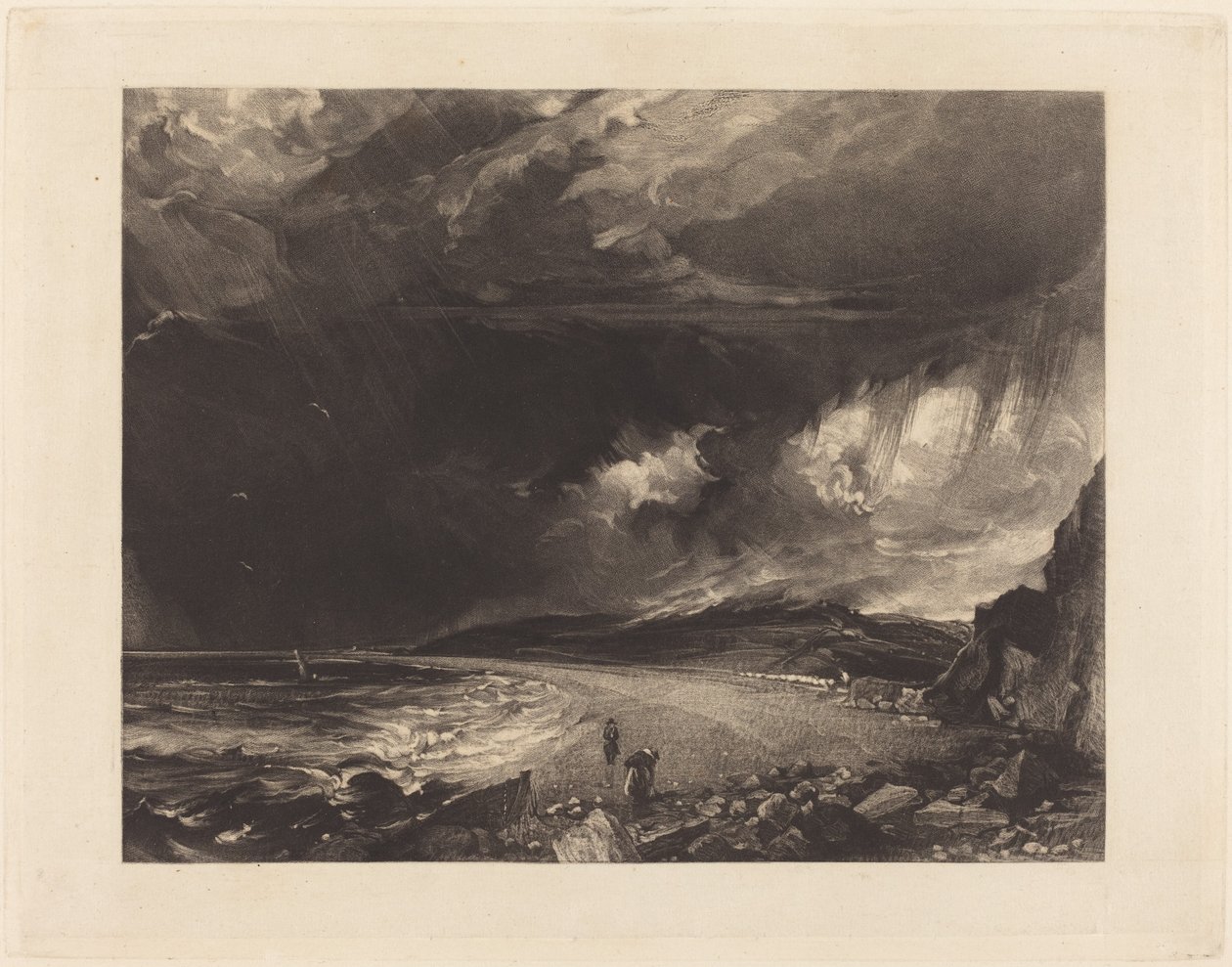 Baía de Weymouth de David Lucas after John Constable