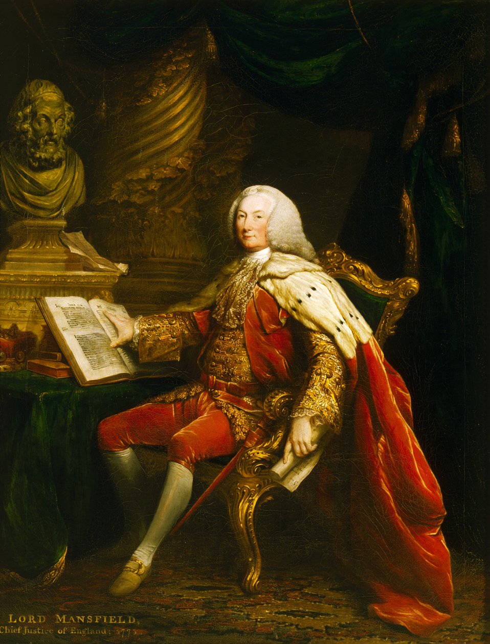 Retrato de William Murray (óleo sobre tela) de David Martin