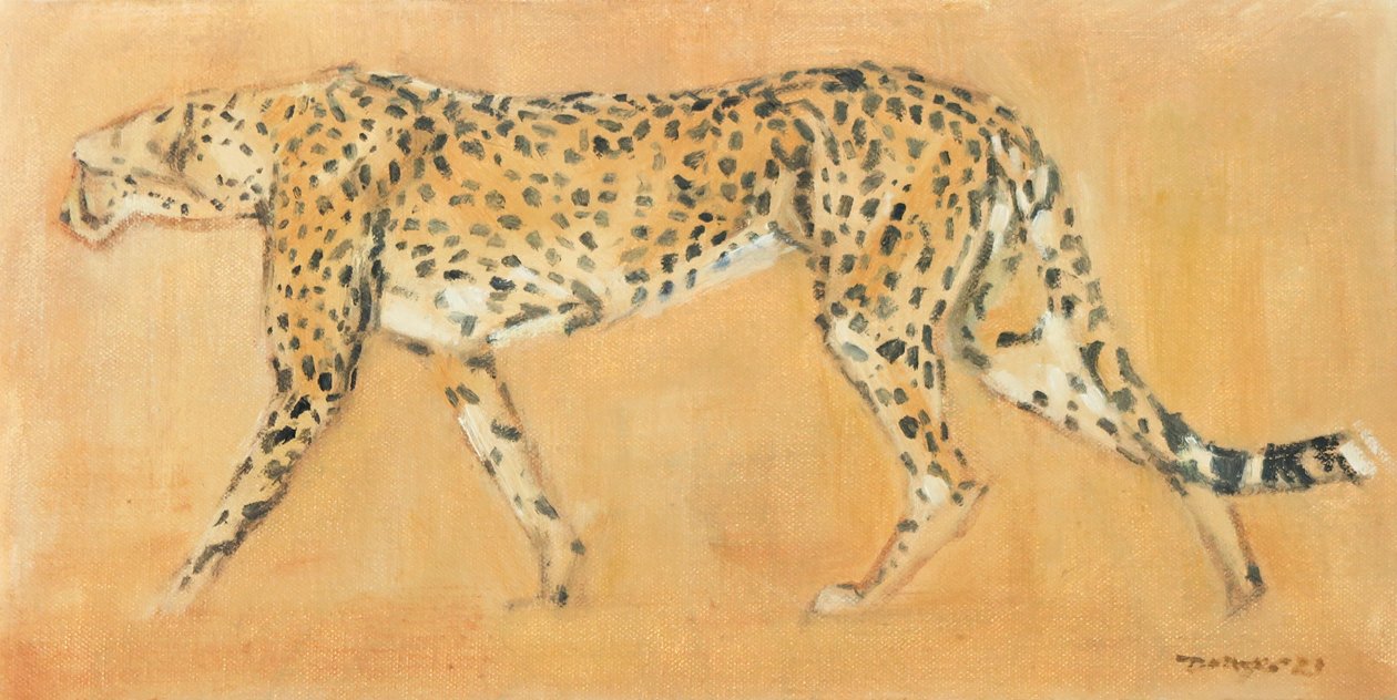 Perseguição da chita, 2021 (óleo sobre tela) de David Mayer