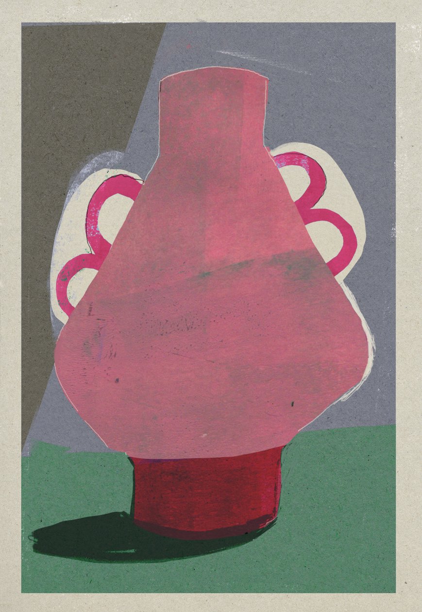 Pote cor-de-rosa, 2023 (técnica mista) de David McConochie