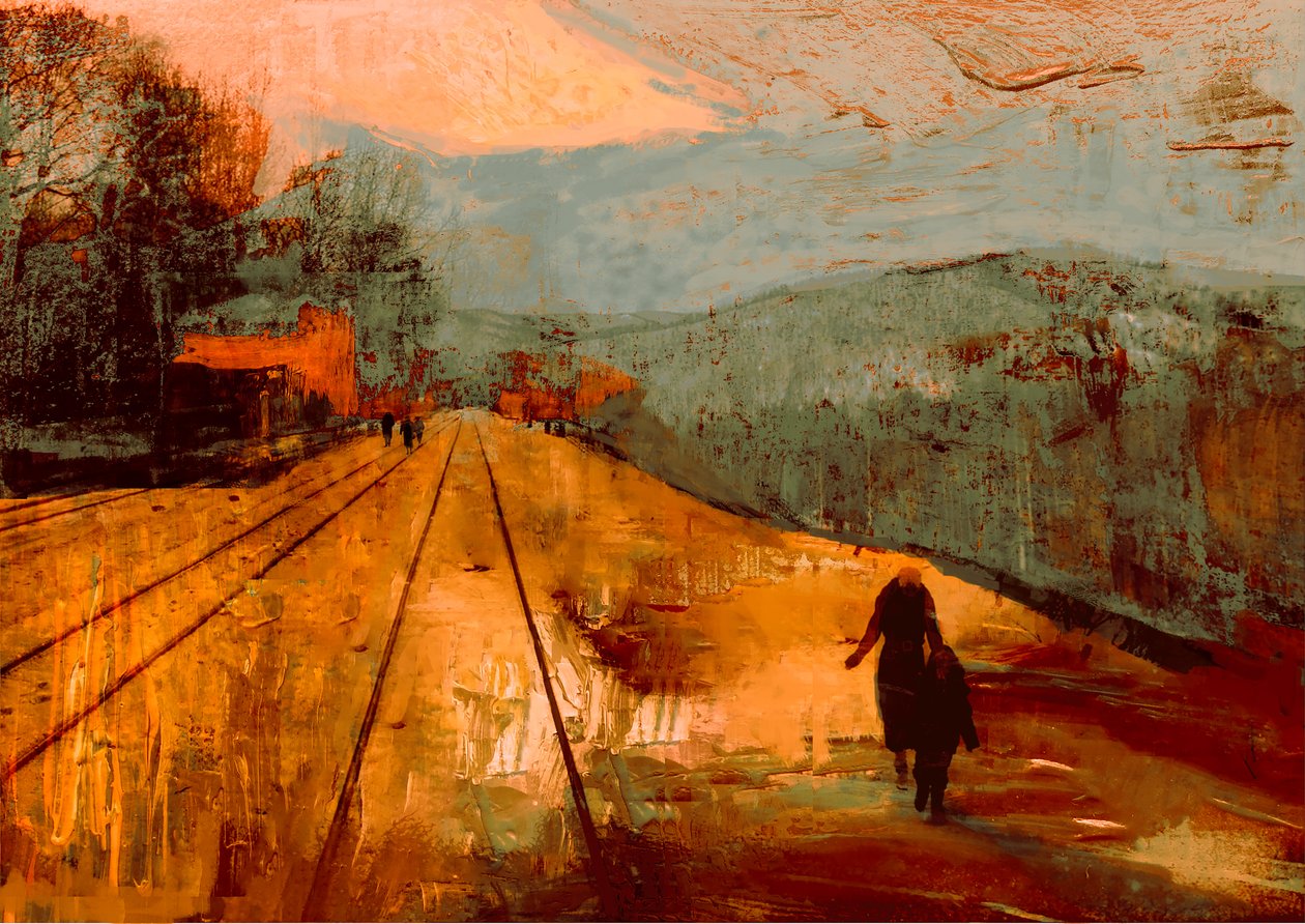 Ruas Vermelhas, 2017 (pintura) de David McConochie