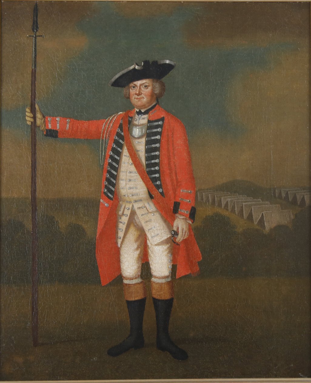 Retrato de um oficial da infantaria britânica, c.1740-50 de David Morier