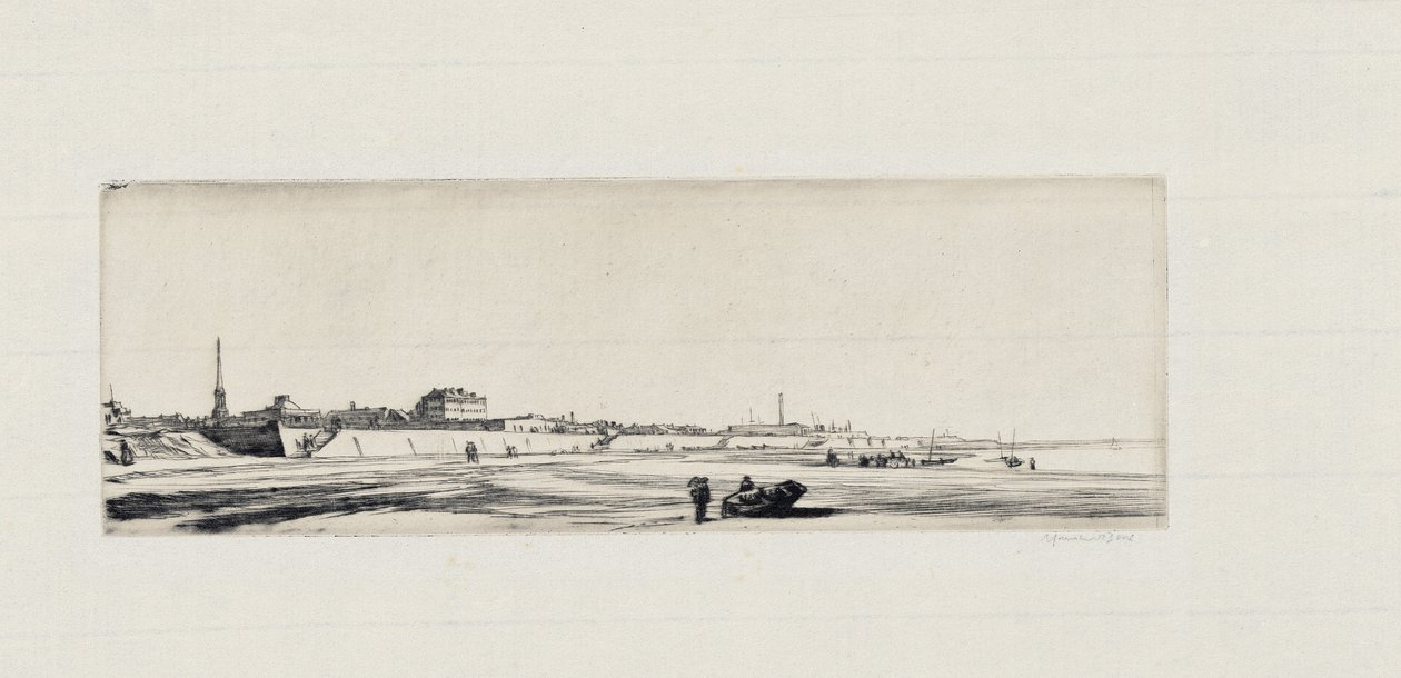 Praia de Ayr de David Muirhead Bone