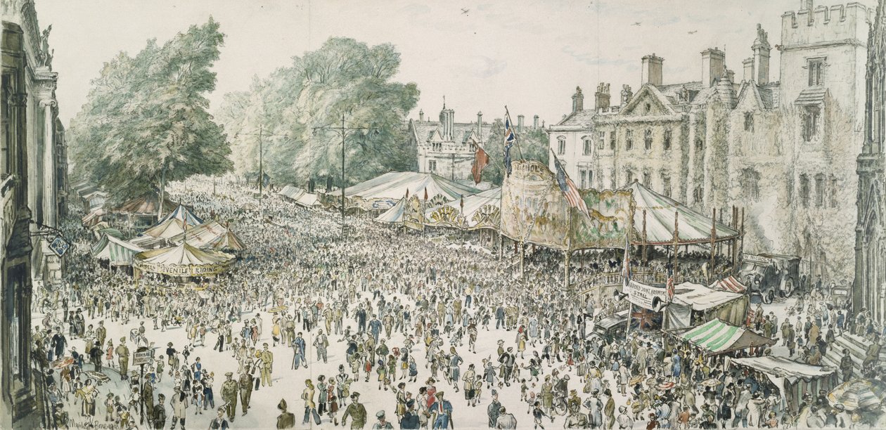 Feira de St. Giles, Oxford de David Muirhead Bone