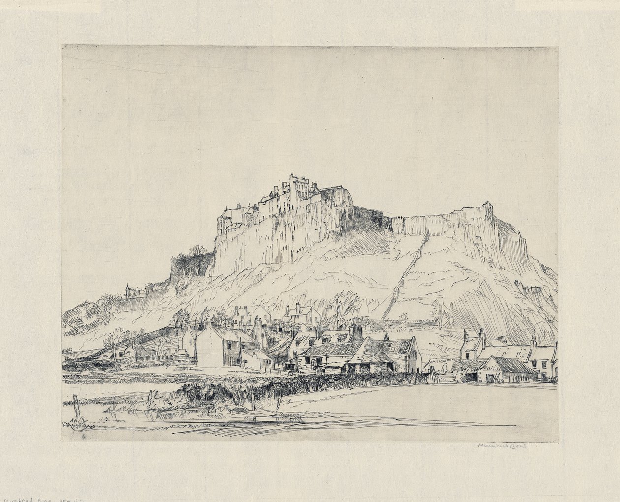 Castelo de Stirling de David Muirhead Bone