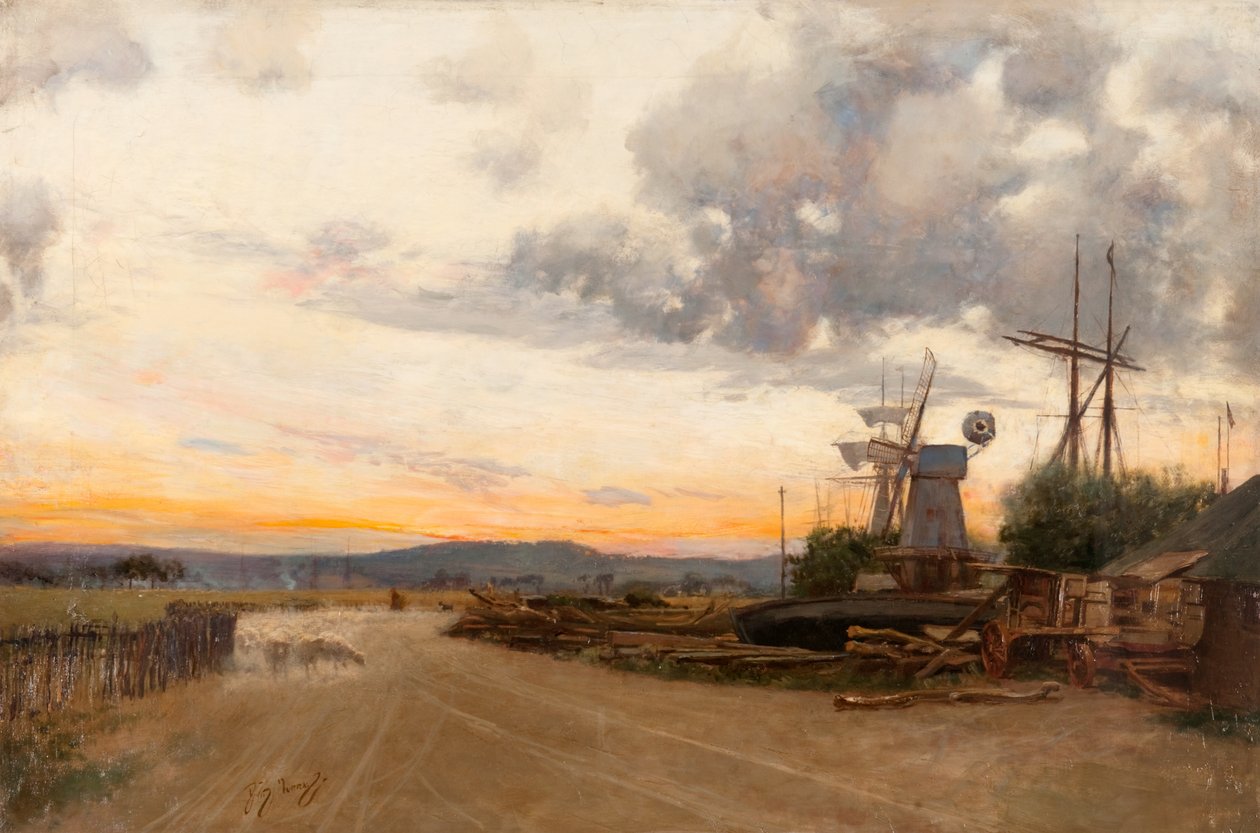 Dewy Eve, c.1886-87 (óleo sobre tela) de David Murray