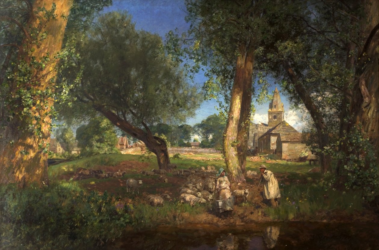 Os celeiros do dízimo, 1905 de David Murray