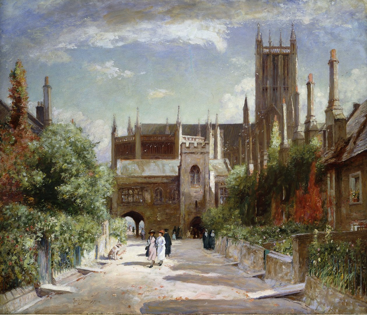 The Vicars "Close, Catedral de Wells, 1924 de David Murray