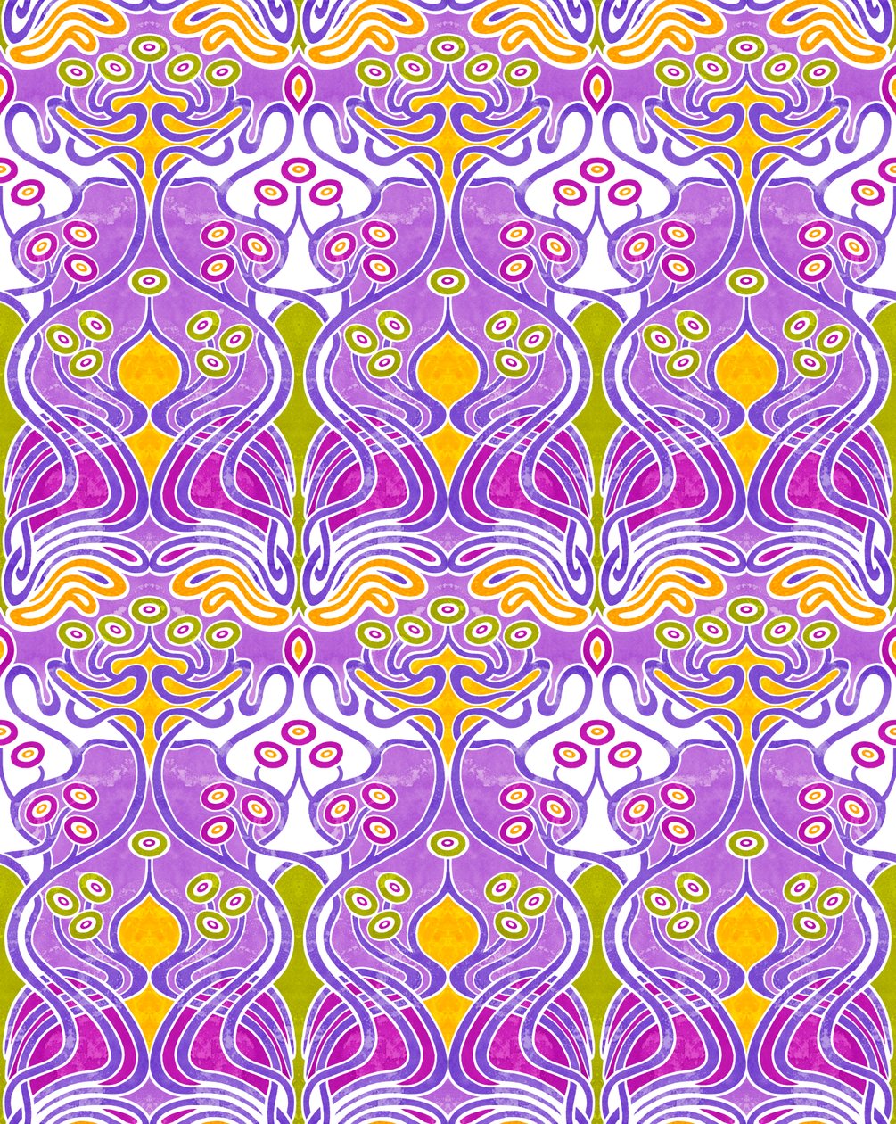Beauclair Mauve, 2018 (técnica mista digital) de David Newton