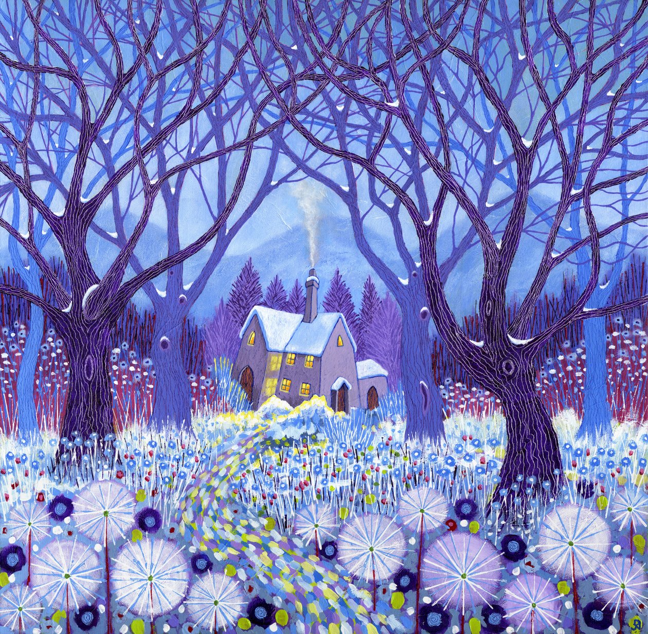 Winterlands, 2012 (acrílico sobre tela) de David Newton