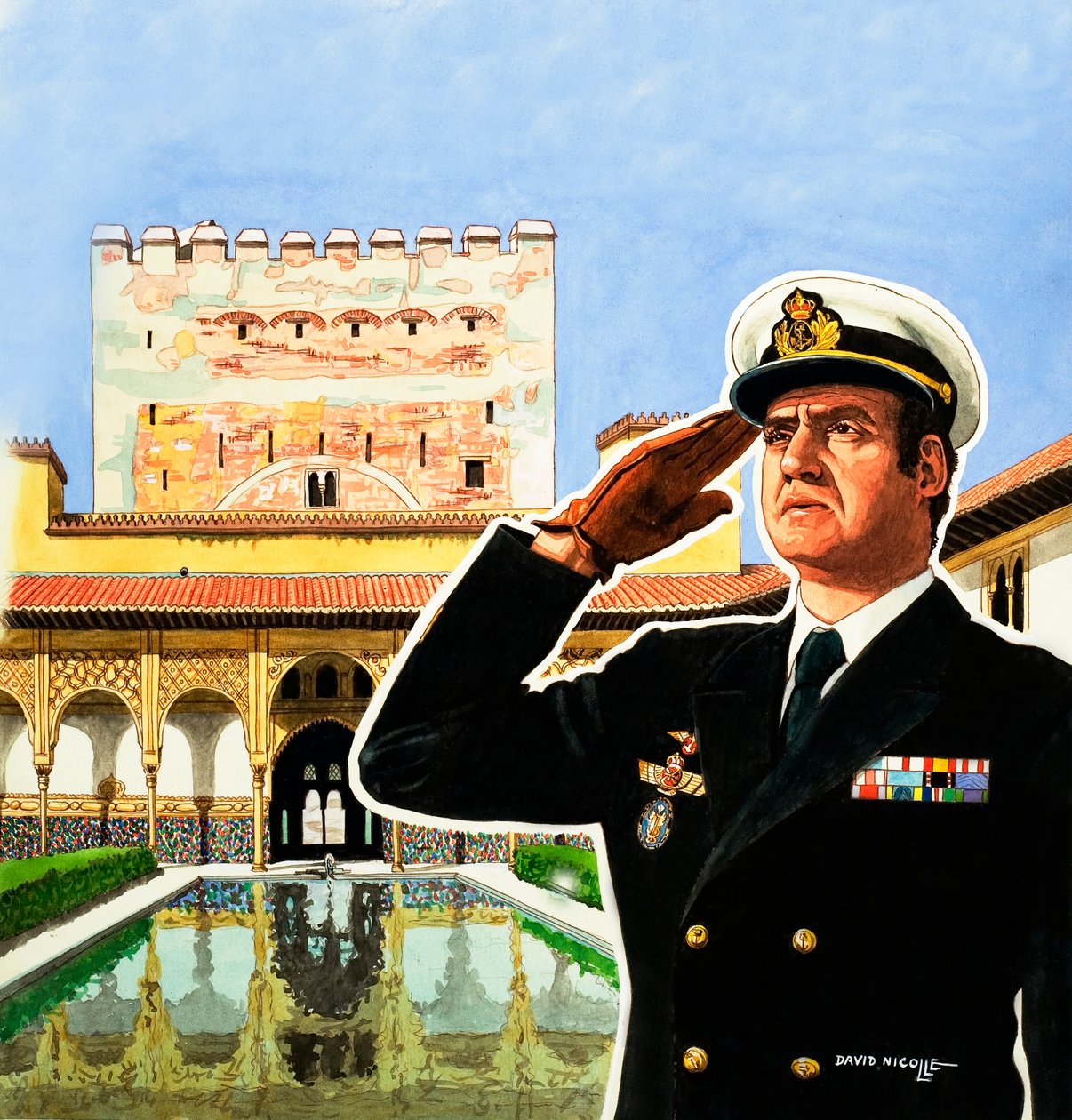 Rei Juan Carlos de Espanha de David Nicolle