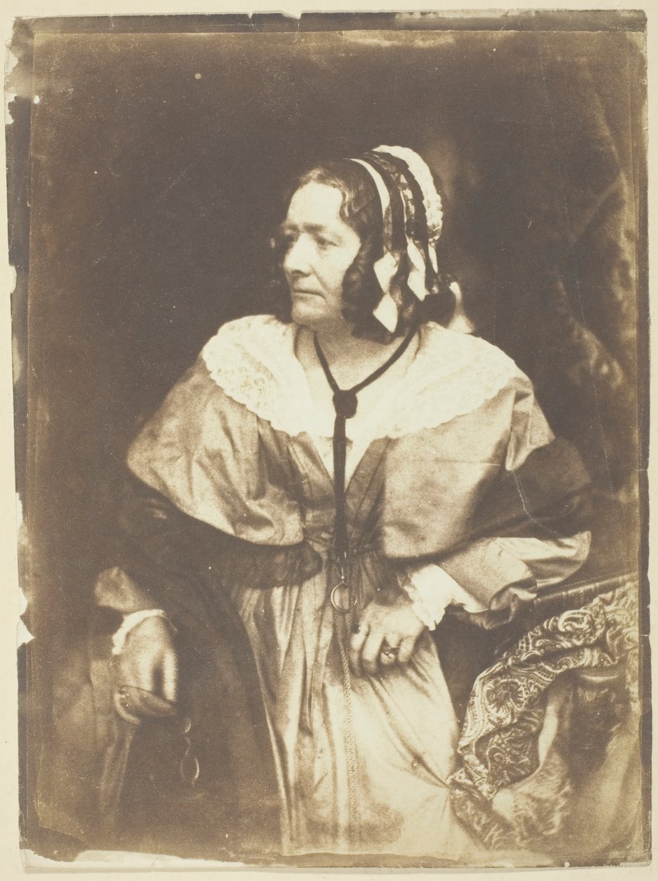 Sra. Anna Brownell Jameson, 1844. Criadores: David Octavius Hill, Robert Adamson, Hill & Adamson. de Hill and Adamson