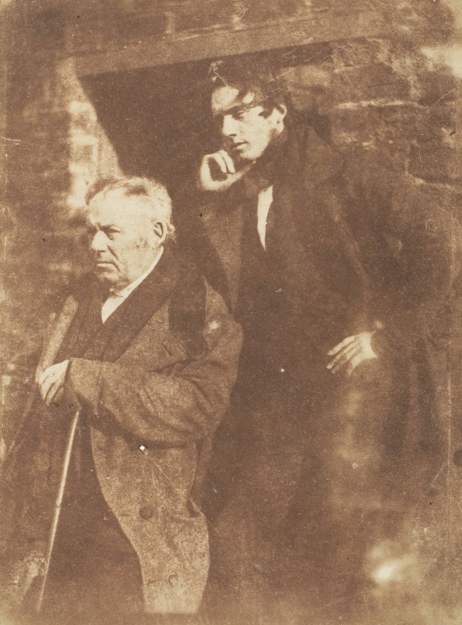 Rev. Miller e seu filho Rev. Samuel Miller, 1843-47. Criadores: David Octavius Hill, Robert Adamson, Hill & Adamson. de Hill and Adamson