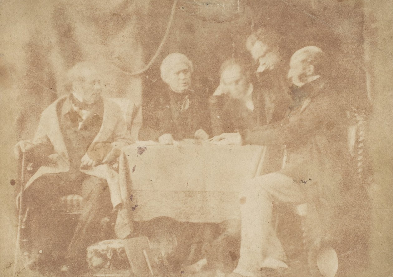 Sir David Brewster, Earle Monteith, Dr. Welsh & Dois Outros, 1843-47. Criadores: David Octavius Hill, Robert Adamson, Hill & Adamson. de Hill and Adamson