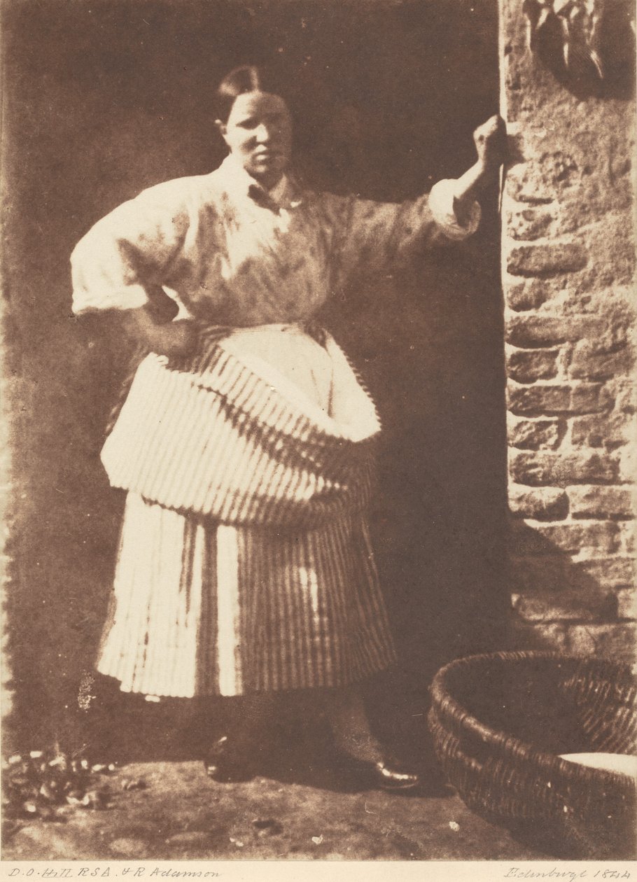 Uma pescadora de Newhaven, 1844 (foto) de David Octavius Hill